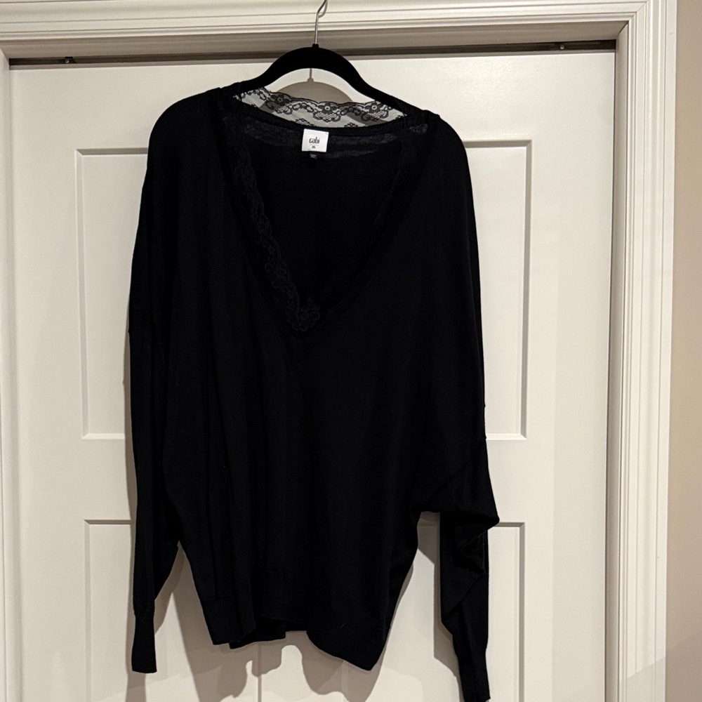 CAbi Black V-Neck Women's Sweater